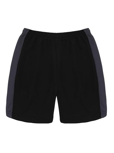Image of Pack 2 Polyester Sports Shorts for Boys & Girls with Zipper Pockets