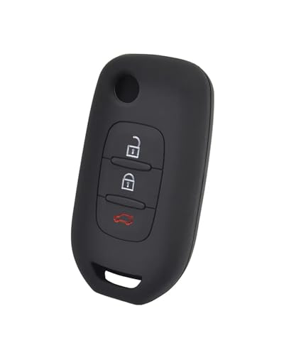 Funda de silicona plegable para llave de coche Renault Koleos Symbol de 3 botones 2017