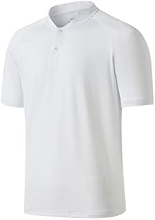 Willit Men's Tennis Shirts Golf T-Shirt Short Sleeve Quick Dry Performance UPF 50+ White XL