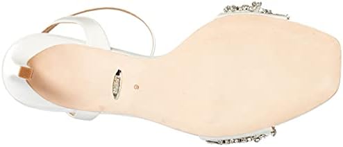 Badgley Mischka Women's Rider Heeled Sandal, Soft White, 8 | Image 3