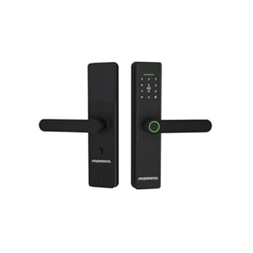 Fechadura Inteligente Wifi Slim de Embutir Abertura por Biometria, Senha, Tag, Chave e Remotamente por APP Novadigital