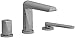 Parabola 3-Hole Deck Mount Tub Filler TrimCHROME