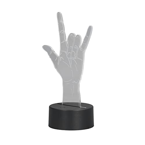 Lámpara de Mesa de Noche Acrílica 16cm 7 Colores USB miniatura 3