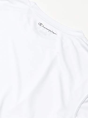Champion Men's Long Sleeve Double Dry Performance T-Shirt, White, XX-Large