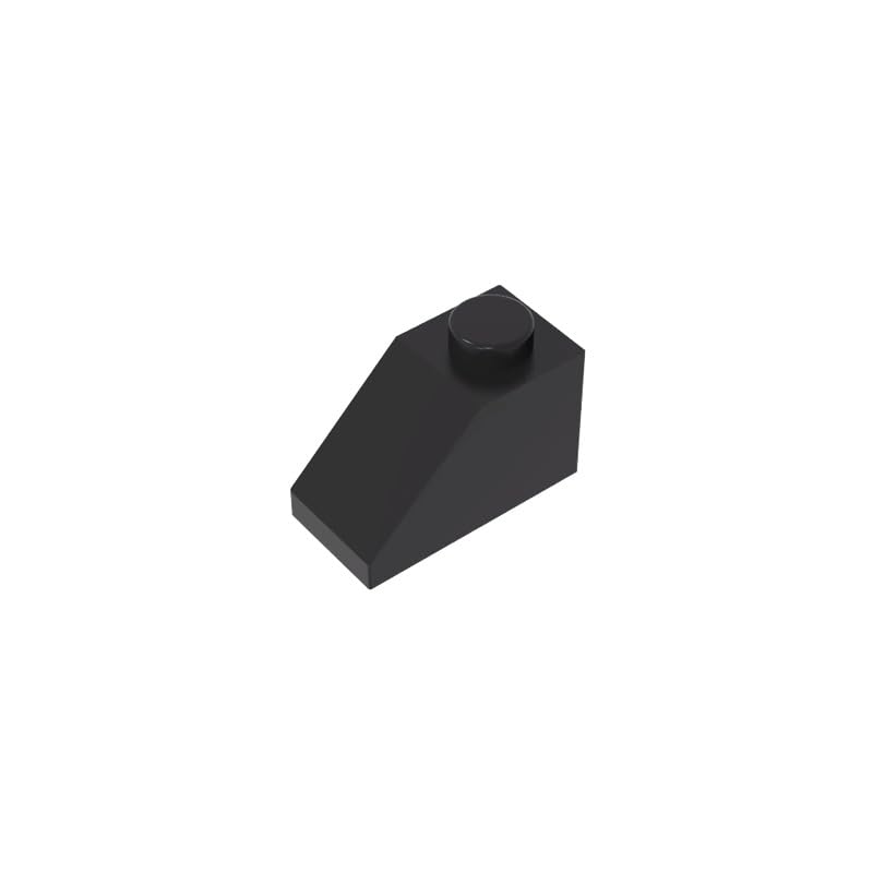 Gobricks GDS-588 Slope 45° 2 x 1 with Bottom Pin 50PCS Compatible with Lego 3040 6270 35281 DIY Parts and MOC Components for Major Brick Brands Color?Black 26