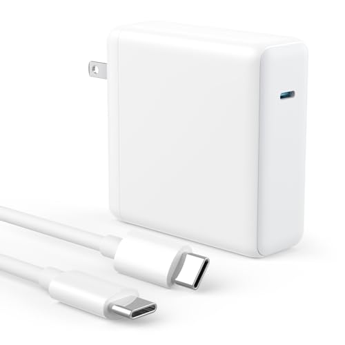 MacBook Pro/Air Charger - 120W USB-C Fast Charger, Compact Laptop Charger Adapter Compatible with USB-C MacBooks, iPads, Samsung Galaxy and More (White)