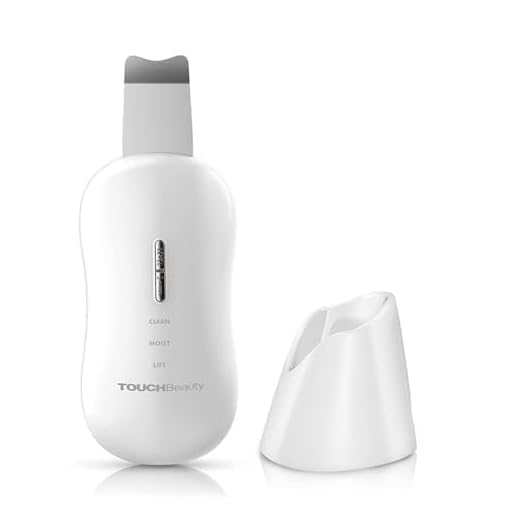 TOUCHBeauty Limpiador Facial Ultrasónico, Skin Scrubber, Peeling Ultrasónico Facial Skin Scrubber para Removedor de puntos negros, Limpiar los Poros y Cuidar la Piel, USB Recargable AG-1887