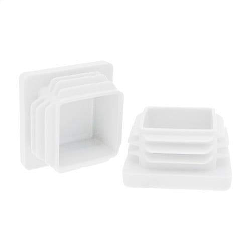 Buy 25 Pack Square Tube Inserts 32mm x 32mm, White, Box Section Caps