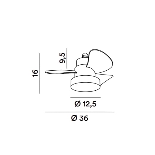 Ventilateur plafond noyer avec télécommande éclairage LED E27