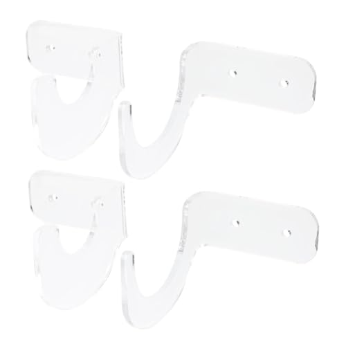 GOOHOCHY Acrylic Softball Bat Display Stand Hockey Tennis Bat Rack Shelf Wall-mounted Display for Collectors