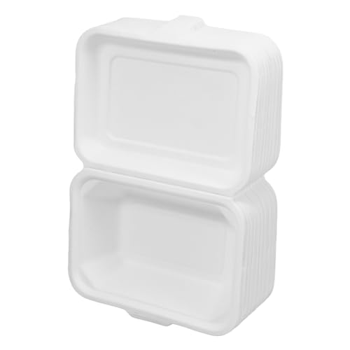 Alipis 50pcs Paper Lunch Box Takeout Containers for Food Takeout Box 600ml Easy to Carry