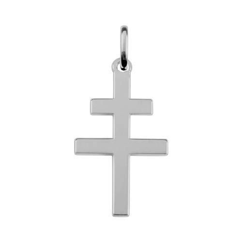 1001 Bijoux Pendentif Croix de Lorraine Argent rhodié Cover