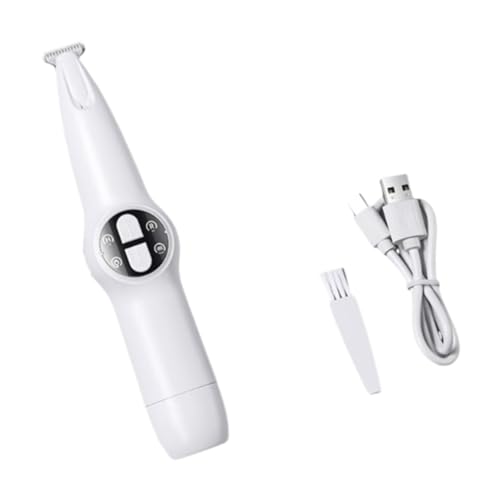 Fiocias Cortapelos para Patas de Perro Trimmer Eléctrico Recargable con Luz Led Y Modo Doble Limpiador Compacto Fácil de Manejar Hecho de PP Adecuado para Mas