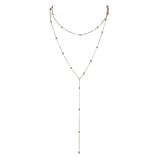Cadeau parfait: bijoux féminins en chaîne en forme de Y, collier|pendentif c'est un excellent cadeau pour les amis et la famille. Qu'il s'agisse d'un anniversaire, d'un anniversaire ou d'une fête spéciale, ce collier peut transmettre tout votre cœur. Convient aux femmes et aux mères. Laissez la personne qui reçoit le cadeau ressentir votre cœur.