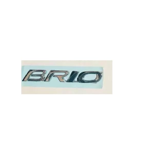 Image of Car Emblem Monogram Logo Badge Decals Sticker Full Chrome Plastic for (Brio)