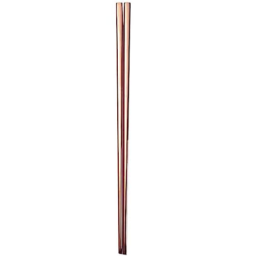 Palillos chinos reutilizables de metal y tenedor de acero de 23.5 cm D
