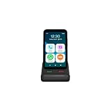 SPC Zeus 2 + etui | Smartfon dla seniorów kompatybilny ze zdalnym zarządzaniem i lokalizacją aplikacji, tryb łatwy, fizyczne przyciski, ikony XXL, 5", podwójny aparat 64 GB, stacja ładująca, przycisk