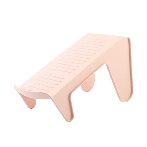 スリッパラック、2倍のスペースを節約できる靴ラック、玄関、バスルーム用のクリエイティブな2層プラスチック靴収納ラック（ピンク、ブルー、グリーン、アプリコット） (Color : Green 24*11*(6/13))