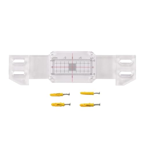 Medidor de grietas acrílico para evaluación estructural de edificios con 4 piezas 6