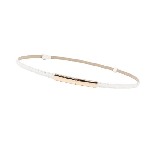 Gold Belts for Women, Extendable Women Waist Belt with Gold Buckle, Skinny Belts for Dresses Western