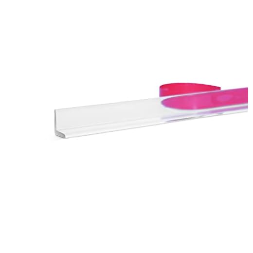 eatelle Multi-Purpose Clear Shower Door Side Seal L Shape Angle Jamb with Pre-Applied Tape for 1/4" to 1/2" Glass - 78 in Long (1)