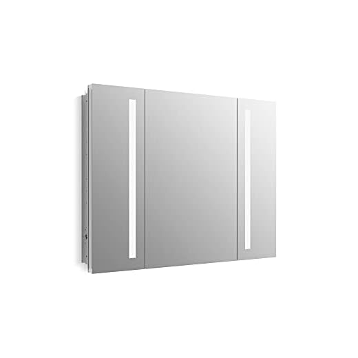 Medicine Cabinet by KOHLER, Bathroom Medicine Cabinet with Mirror, Verdera Collection, 40 Inch X 30 Inch, Lighted Medicine Cabinet, K-99011-TLC-NA