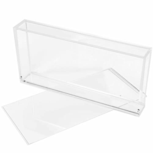 Citadel Collectibles 3-Deck Playing Card Display Case - Clear Acrylic Case for Collectible Cards, Poker Size, Holds 3 Decks, 8.5" x 4"