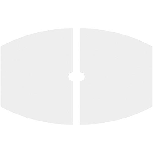 Image of Ekena Millwork CMP32X21KY2-02000 Kailey Architectural Grade PVC Contemporary, Two Piece Urethane Ceiling Medallions 32 inchW x 21 3 /8 inchH x 2 inchID x 17 1 /4 inchC x 1 inchP
