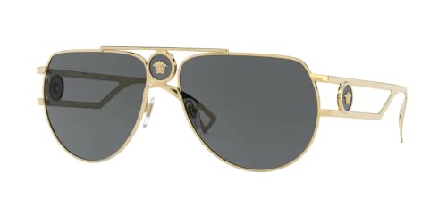 Versace VE2225 Aviator Sunglasses for Men +BUNDLE with ACCESSORY EYEWEAR KIT