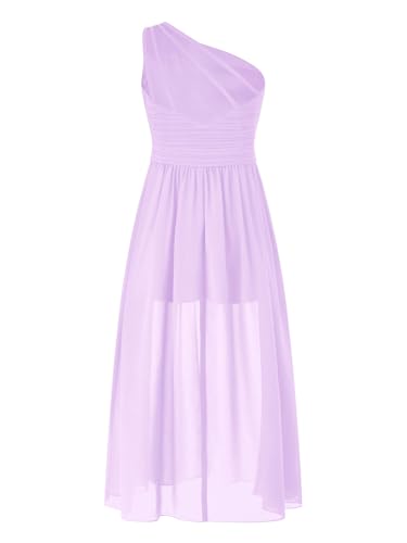 JEYPINMI Girls One Shoulder Jumpsuit with Chiffon Maxi Skirt Overlay Beaded Ruched Romper Gown Party Dress3