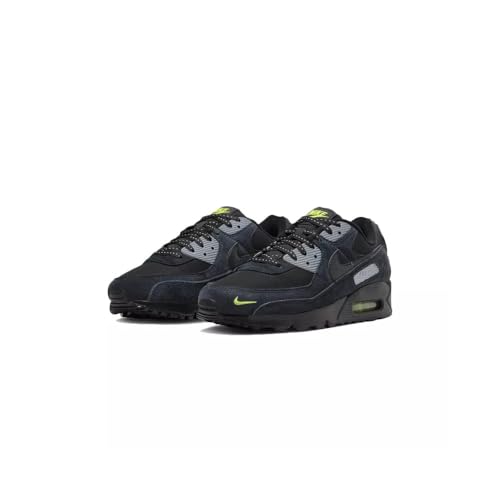 Image of Nike Air Max 90 Mens Trainers Fq2377 - Black Volt Cool Grey 001