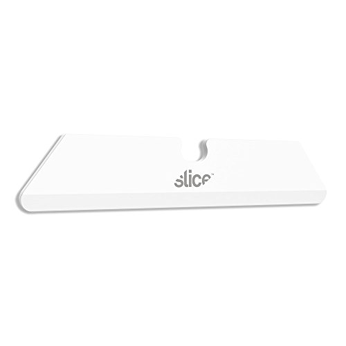 Slice 10526 Rounded Tip Ceramic Replacement Blade with 1" Cutting Depth, Equivalent to 20 Metal Blades (18 Pack), White