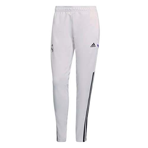 adidas Women's Real Madrid Condivo 22 Training Pants, White, Large