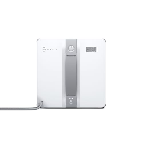 ECOVACS WINBOT Mini Fensterputzroboter, kompaktes Design, Doppel-Düsen mit Ultraschall-Zerstäubung, 9-Stufen-Schutzsystem, intelligente Pfadplanung...