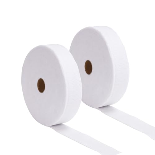 Quilting Batting - 2 Rolls Cotton Blend Fleece Batting Strips (2 1/4 Inch) on a Roll Total 70 Yards for Jelly Roll Rugs Throw Rugs Braided Rugs
