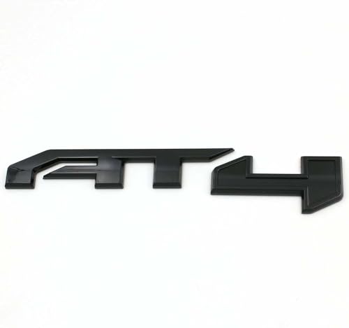 Image of 3Pcs AT4 Emblems Sierra 3D Side Door Rear Tailgate Badge NamePlate Decal with Strong Adhesive 85002068 Replacement for 2019-2023 Canyon Sierra 1500 2500HD 3500HD (Gloss Black)