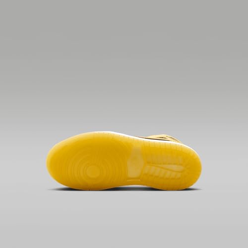 Jordan 1 Mid SE Little Kids' Shoes (Black/White/Varsity Maize)2