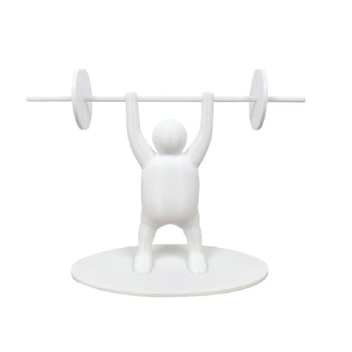 Divertido rollo de papel higiénico para levantador de pesas, impresión 3D, decoración única para baño, rollo de papel higiénico con rollo de pesas, halterofilia para hombre, entusiastas del