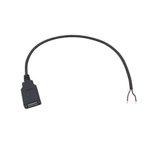 Image of 1Pcs 2 Pin 4 Wire 5V USB .0 Type A Male Plug Female Jack Power Supply Cable Charge Connector Extension Cord DIY .3m 1m 2m(USB female 2pin,0.3M)