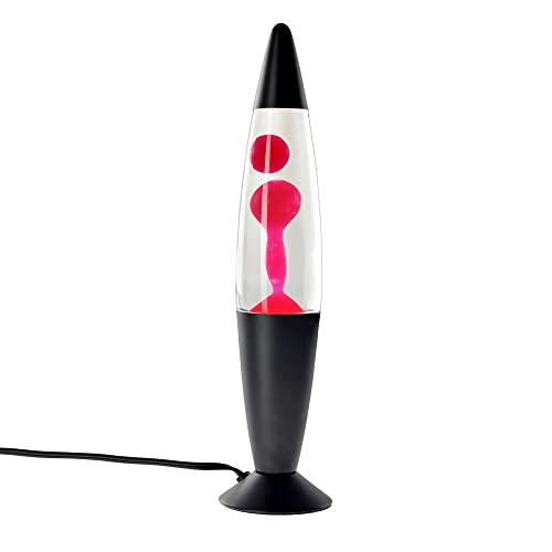 Iidsa Volcan Lava Lamp With Pink Liquid Wax And Black Base 16 Inch Decorative Table Lamp For Any Area Of Your Home (Bulb And Extra Bulb) #TOP1