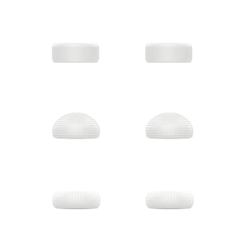 Image of Lenovo Legion Go Joystick Caps - Glacier White Replacement Thumb Grips for Enhanced Gaming Precision Compatible with Nintendo Switch, PS5, Xbox Controllers Enhanced Comfort & Grip