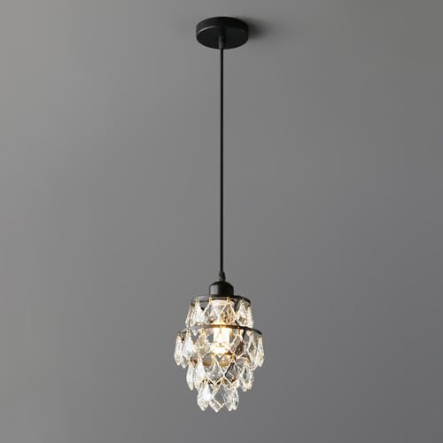 Chandelier de cristal dorado Mid Century de alta gama para salón