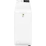 AEG LTR6G26A Lavatrice Serie 6000 Carica dall'Alto, 6kg, Classe A, Motore Inverter, ProSense, Aqua Control, Display Touch, Ciclo Rapido, Silenziosa, Design Compatto, Bianco