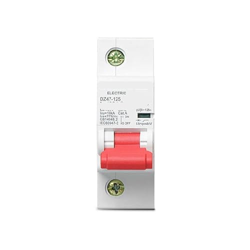 Disjoncteur DZ47-125 1P 100A modulaire rail DIN tableau électrique