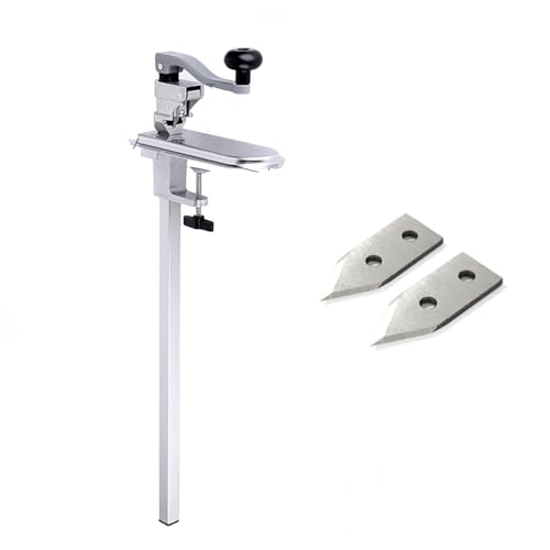 Kommerzieller manueller Dosenöffner-Edelstahl-schwere-klingen-justierbarer Griff-Platten-Glas-öffner für küchen-Kochen-nahrungs-vorbereitung