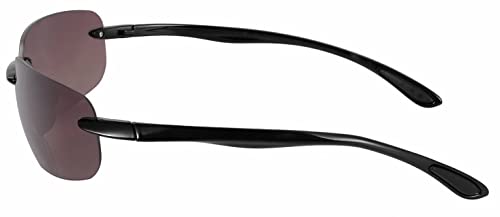 Mass Vision The Influencer 2 Pair Of Sport Wrap Polarized Bifocal Sunglasses For Men And Women - Hard Carrying Case Included (Polarized - Hd Amber, 2.0, Multiplier_X) #TOP2