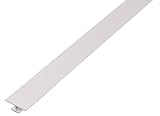 Länge: 1000 mm GAH-Alberts 484705 H-Profil - Kunststoff, weiß, 1000 x 25 x 6 mm