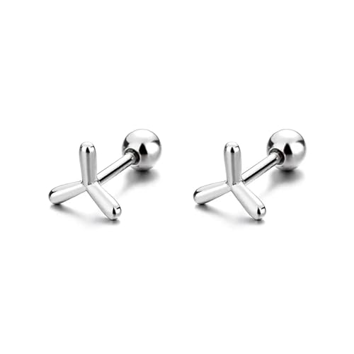 Boucles d'oreilles de goujon délicates en motif feuilles trngle
