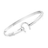 Genuine 925 Sterling Silver Material: Horseshoe Bangle Cuff Bracelet crafted from authentic 925 Sterling Silver measuring 7.5 Inches in length Hypoallergenic Construction: Beautifully crafted and well designed bracelet that is nickel free and hypoall...