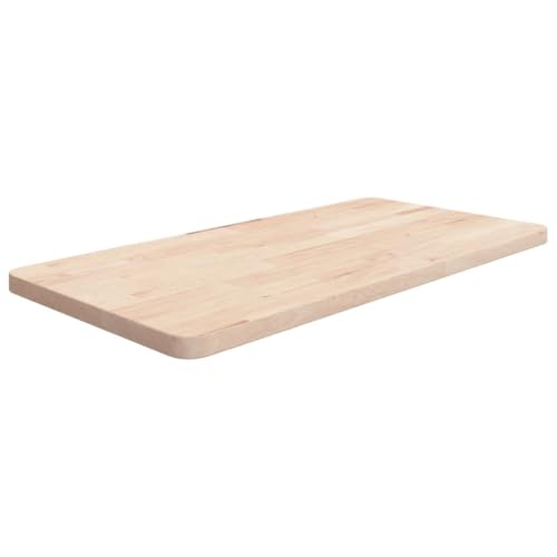 vidaXL Encimera de Baño Lavabo Tablero Superficie Tocador Mesa Centro Mesita Cocina Comedor Salón Sala de Estar Madera Maciza sin Tratar